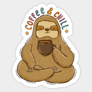 Coffee & Chill Sticker